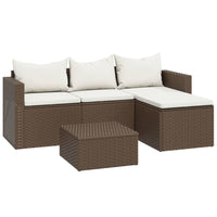 Thumbnail for Garten-Lounge-Set Braun Poly Rattan