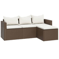 Thumbnail for Garten-Lounge-Set Braun Poly Rattan