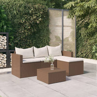 Thumbnail for Garten-Lounge-Set Braun Poly Rattan