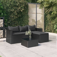 Thumbnail for Garten-Lounge-Set Schwarz Poly Rattan