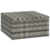 Thumbnail for 3-tlg. Garten-Lounge-Set mit Kissen Grau Poly Rattan