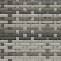 Thumbnail for 3-tlg. Garten-Lounge-Set mit Kissen Grau Poly Rattan