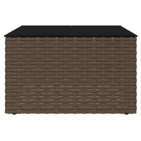 Thumbnail for 2-tlg. Garten-Lounge-Set mit Kissen Braun Poly Rattan