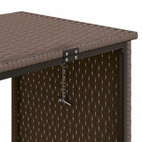 Thumbnail for Gartensofa in L-Form mit Tisch und Kissen Braun Poly Rattan