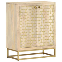 Thumbnail for Sideboard mit 2 Türen 55x30x70 cm Massivholz Mango