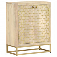 Thumbnail for Sideboard mit 2 Türen 55x30x70 cm Massivholz Mango