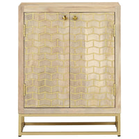 Thumbnail for Sideboard mit 2 Türen 55x30x70 cm Massivholz Mango