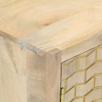 Thumbnail for Sideboard mit 2 Türen 55x30x70 cm Massivholz Mango