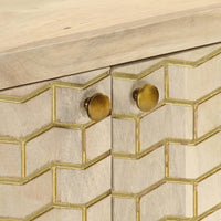 Thumbnail for Sideboard mit 2 Türen 55x30x70 cm Massivholz Mango