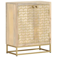 Thumbnail for Sideboard mit 2 Türen 55x30x70 cm Massivholz Mango
