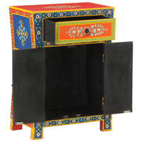 Thumbnail for Sideboard Handbemalt 54x30x74 cm Massivholz Mango