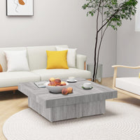 Thumbnail for Couchtisch Grau Sonoma 90x90x28 cm Holzwerkstoff