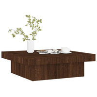 Thumbnail for Couchtisch Braun Eichen-Optik 90x90x28 cm Holzwerkstoff