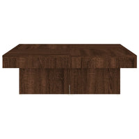 Thumbnail for Couchtisch Braun Eichen-Optik 90x90x28 cm Holzwerkstoff