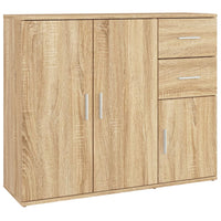 Thumbnail for Sideboard Sonoma-Eiche 91x29,5x75 cm Holzwerkstoff