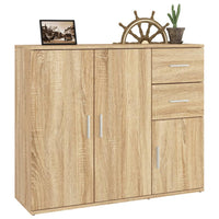Thumbnail for Sideboard Sonoma-Eiche 91x29,5x75 cm Holzwerkstoff