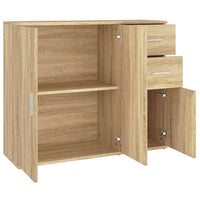 Thumbnail for Sideboard Sonoma-Eiche 91x29,5x75 cm Holzwerkstoff