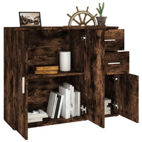 Thumbnail for Sideboard Räuchereiche 91x29,5x75 cm Holzwerkstoff