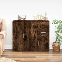 Thumbnail for Sideboard Räuchereiche 91x29,5x75 cm Holzwerkstoff