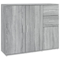 Thumbnail for Sideboard Grau Sonoma 91x29,5x75 cm Holzwerkstoff