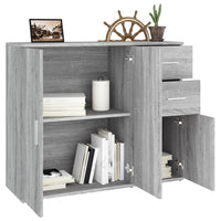 Thumbnail for Sideboard Grau Sonoma 91x29,5x75 cm Holzwerkstoff