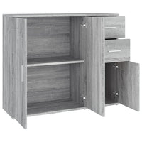 Thumbnail for Sideboard Grau Sonoma 91x29,5x75 cm Holzwerkstoff
