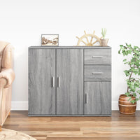 Thumbnail for Sideboard Grau Sonoma 91x29,5x75 cm Holzwerkstoff
