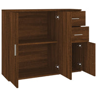 Thumbnail for Sideboard Braun Eichen-Optik 91x29,5x75 cm Holzwerkstoff