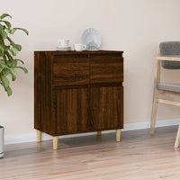 Thumbnail for Sideboard Braun Eichen-Optik 60x35x70 cm Holzwerkstoff