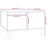 Thumbnail for Couchtisch Braun Eichen-Optik 55x55x36,5 cm Holzwerkstoff