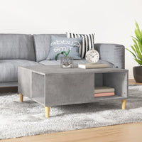 Thumbnail for Couchtisch Betongrau 80x80x36,5 cm Holzwerkstoff