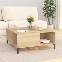 Thumbnail for Couchtisch Sonoma-Eiche 80x80x36,5 cm Holzwerkstoff