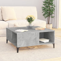 Thumbnail for Couchtisch Betongrau 80x80x36,5 cm Holzwerkstoff