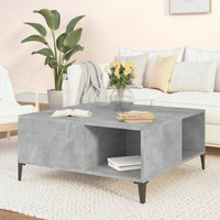 Thumbnail for Couchtisch Betongrau 80x80x36,5 cm Holzwerkstoff