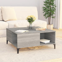Thumbnail for Couchtisch Grau Sonoma 80x80x36,5 cm Holzwerkstoff