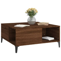 Thumbnail for Couchtisch Braun Eichen-Optik 80x80x36,5 cm Holzwerkstoff