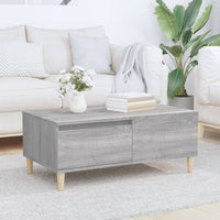 Thumbnail for Couchtisch Grau Sonoma 90x50x36,5 cm Holzwerkstoff
