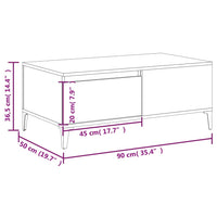 Thumbnail for Couchtisch Sonoma-Eiche 90x50x36,5 cm Holzwerkstoff