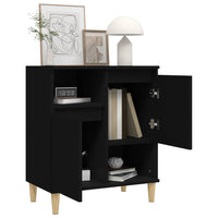 Thumbnail for Sideboard Schwarz 60x35x70 cm Holzwerkstoff