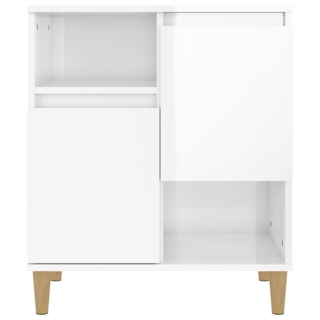 Sideboard Hochglanz-Weiß 60x35x70 cm Holzwerkstoff
