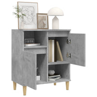 Thumbnail for Sideboard Betongrau 60x35x70 cm Holzwerkstoff