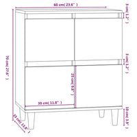 Thumbnail for Sideboard Hochglanz-Weiß 60x35x70 cm Holzwerkstoff