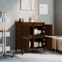 Thumbnail for Sideboard Braun Eichen-Optik 60x35x70 cm Holzwerkstoff