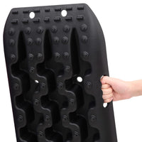 Thumbnail for Traktionsmatten 2 Stk. Schwarz 106x30,5x7 cm Nylon