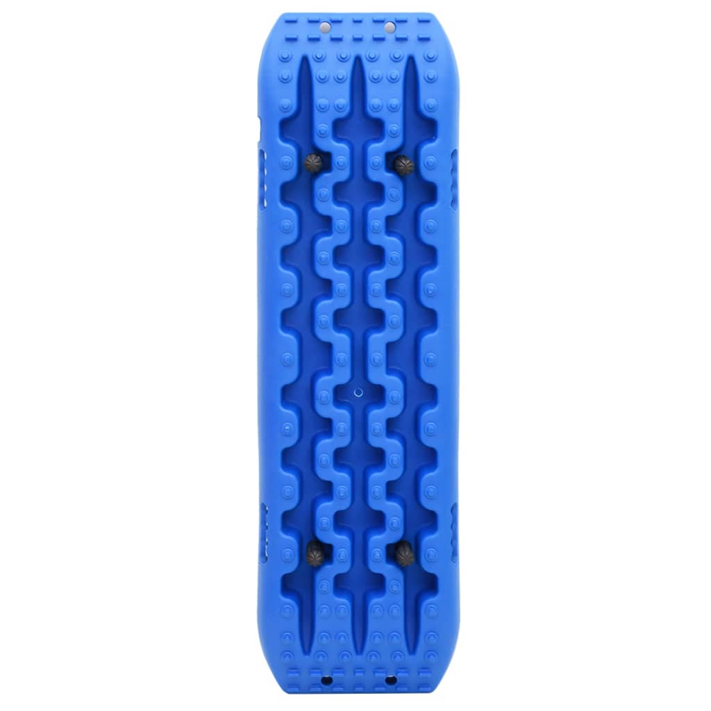 Traktionsmatten 2 Stk. Blau 106x30,5x7 cm Nylon