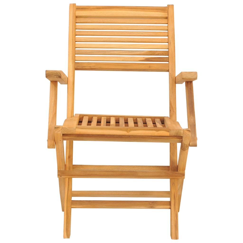Gartenstühle 2 Stk. Klappbar 55x62x90 cm Massivholz Teak