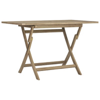 Thumbnail for Gartentisch Klappbar Grau 120x70x75 cm Massivholz Teak