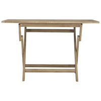 Thumbnail for Gartentisch Klappbar Grau 120x70x75 cm Massivholz Teak