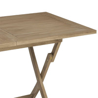 Thumbnail for Gartentisch Klappbar Grau 120x70x75 cm Massivholz Teak