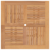 Thumbnail for Gartentisch Klappbar 110x110x75 cm Massivholz Teak